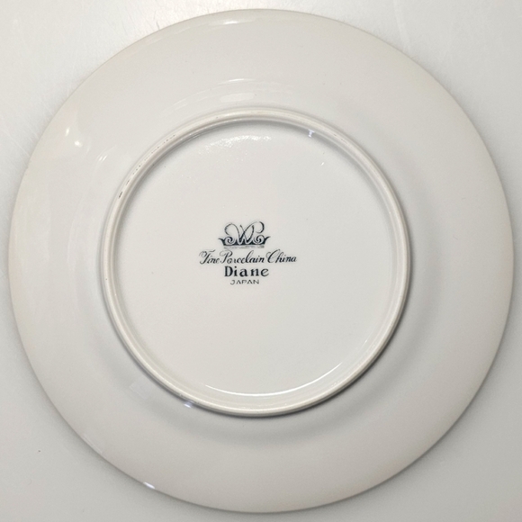 Diane by Fine China of Japan Blue Flower Scrolls - Bread & Butter Plate 6 - Picture 9 of 10